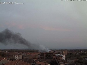 #INCENDIO #BORGOTICINO #PAVIA giovedì 27/3/2014 h 18.30